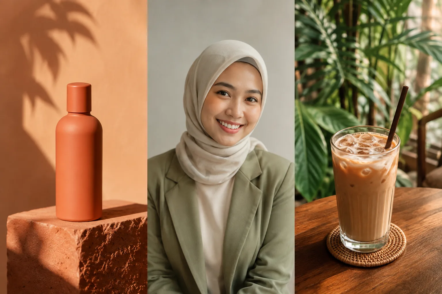 Inspirasi foto produk, foto profil profesional, dan kopi susu
